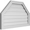 Ekena Millwork Octagonal Top Surface Mount PVC Gable Vent w/ 2"W x 1-1/2"P Brickmould Frame, 32"W x 20"H GVPOT32X2002SF - alternate 2